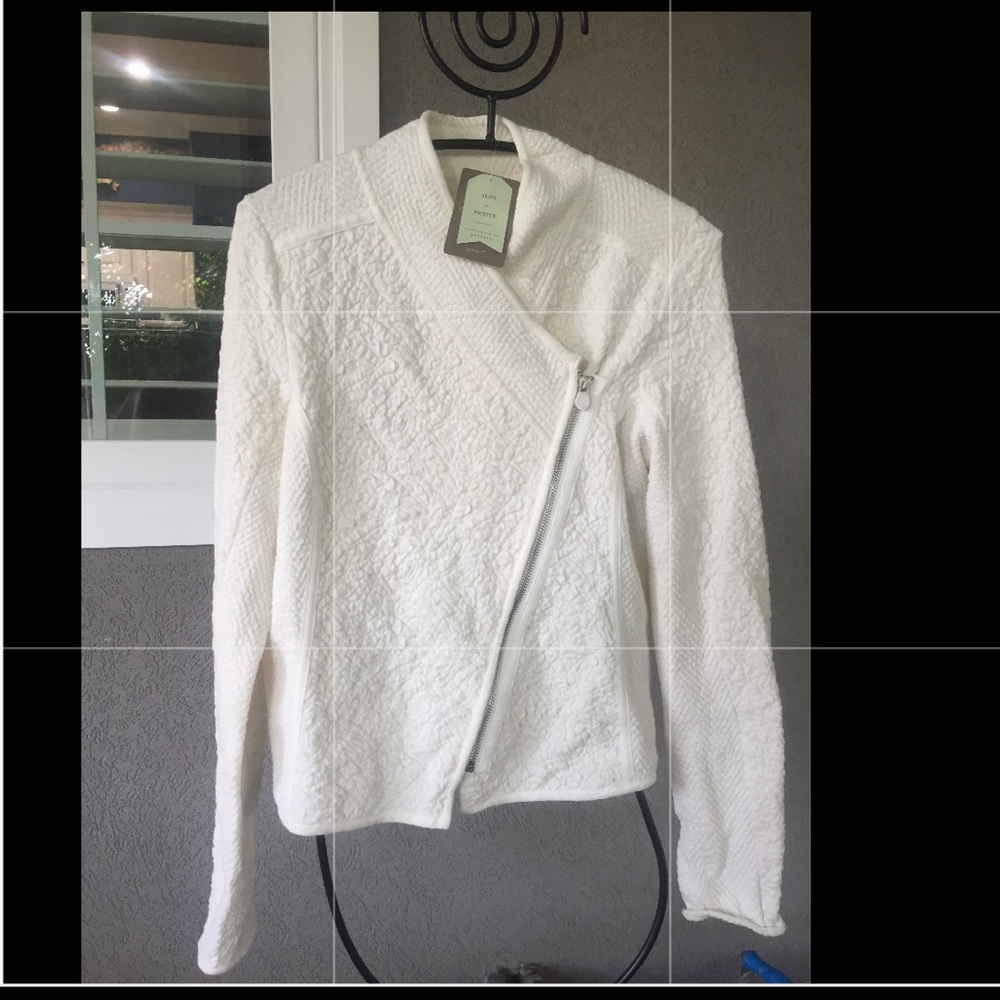 Moth Anthropologie Zip Up Cardigan Asymmetrical